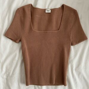 Abercrombie Ottoman Squareneck Sweater Tee